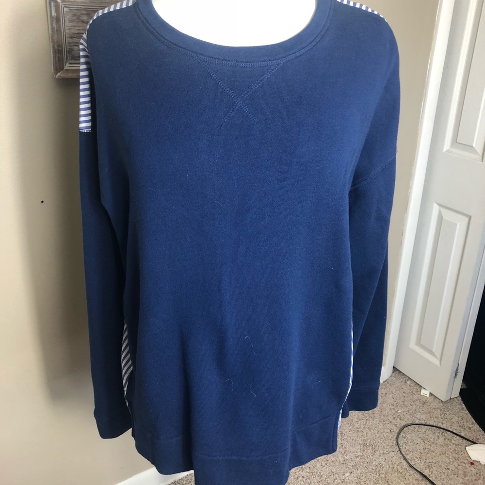 Banana Republic top Size XL Pullover Pinstripe